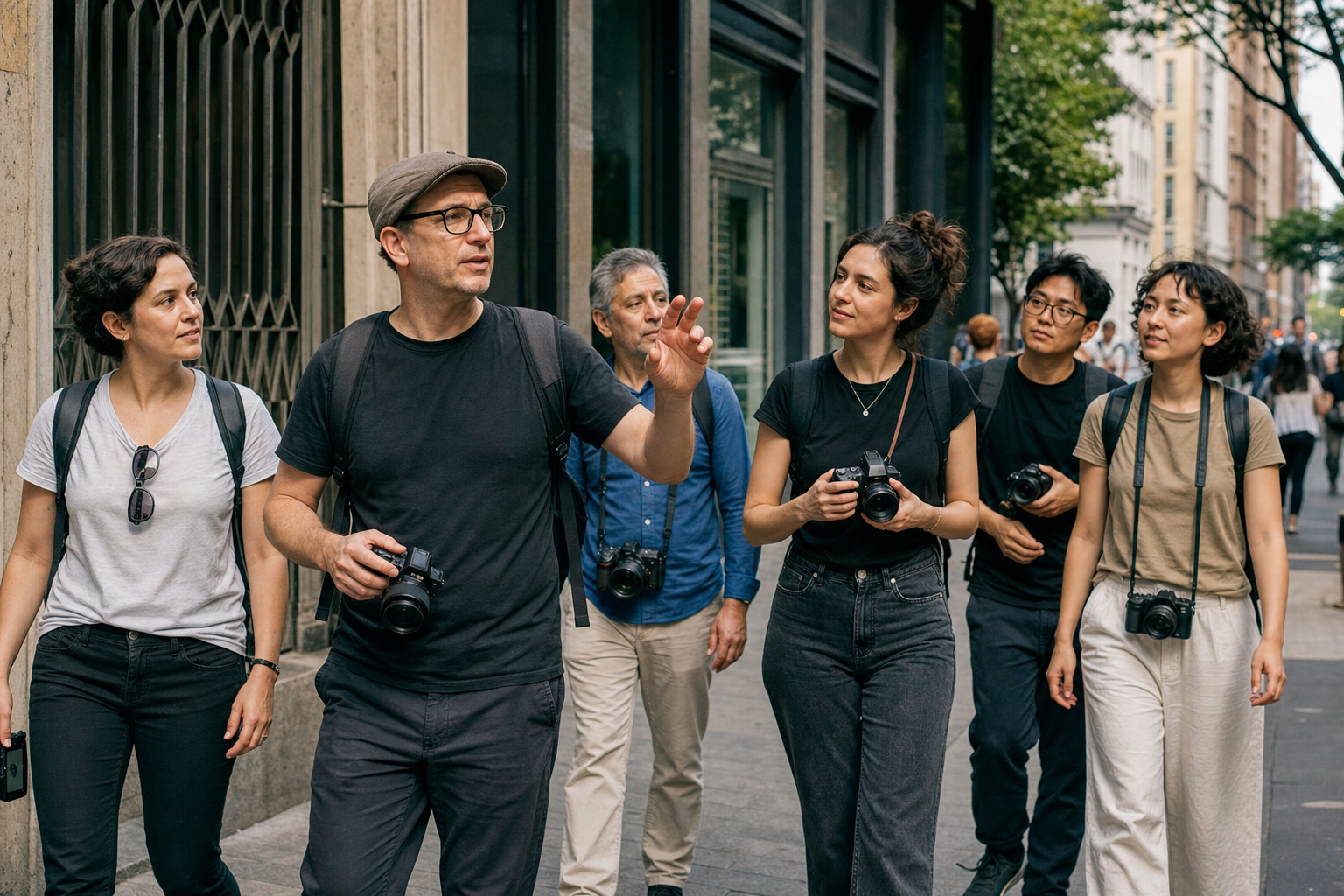 Gruppo in workshop di street photography